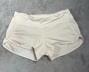 Lululemon cream/white Athletic Running Shorts 6 thumbnail 1
