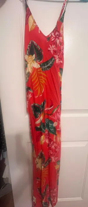 Hawaiian maxi dress Red thumbnail 2