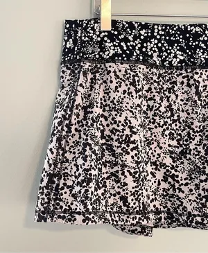 Lululemon Pace Rival Skirt Chirakasu Alpine White/Chirasu Black 10 thumbnail 6