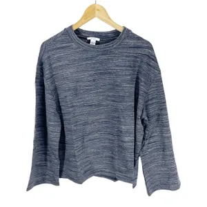 Daily Ritual Heathered Blue Oversized Sweatshirt Sz L Bell Sleeves NEW‎ thumbnail 2