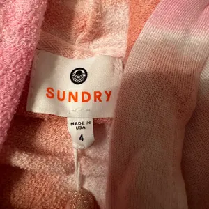 Sundry Marlyn French Terry Knit Hoodie - NWT - Size 4 (XL) Pink Tie Dye thumbnail 8