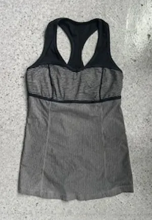 Lululemon Striped Tank‎ Top Athletic Racerback Sleeveless Women's thumbnail 1