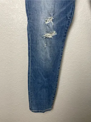 Abercrombie & Fitch High-Rise Super Skinny Ankle Jeans in Blue Wash Size 12L thumbnail 8