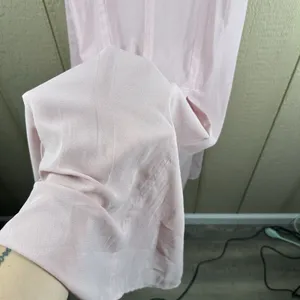 NEW By Anthropologie Modern Sheer Midi Dress Womens 12 Violet Ice Pink Romantic thumbnail 4