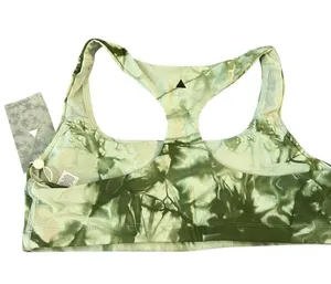 Balance Athletica Vitality Womens M Core Sports Bra Rio Green Tie Dye Padded New thumbnail 4