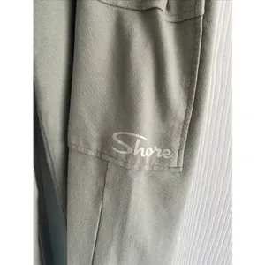 Shore High‎ Rise Cargo Jogger Sage Green Cotton Blend Utility Pants Size XS USA thumbnail 5