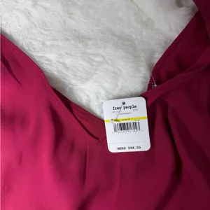 Free People Deep Red Camisole Top thumbnail 4