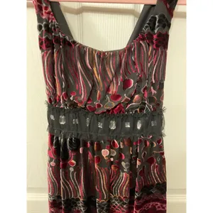 Weston Wear Silk &Velvet Vintage Y2K Babydoll Top Rhinestone Accent Whimsygoth,S thumbnail 2