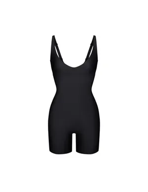 skims body unlined plunge mid thigh bodysuit onyx Large New wit tags thumbnail 3
