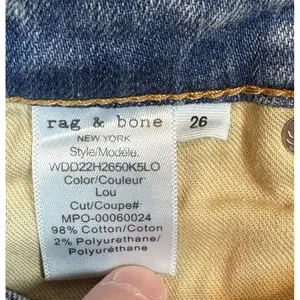 Rag & Bone Light Blue‎ Wash Ankle Skinny Cropped Jeans Womens 26 thumbnail 10