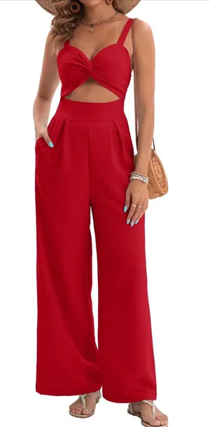 Amazon Jumpsuit Romper Red thumbnail 1
