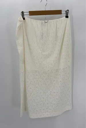 Old Navy Skirt Women’s L Cream High Waisted Lace Midi Pull On Summer Casual NWT thumbnail 2
