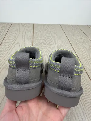 Koolaburra by UGG Womens Burree Embroidered Trim Slipper 5M Grey & Green $80 thumbnail 6