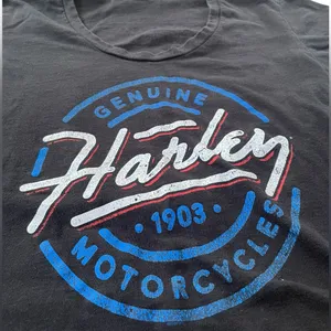 Harley Davidson Black Widow Florida Mermaid Graphic Moto Biker Grunge Tee Shirt thumbnail 3