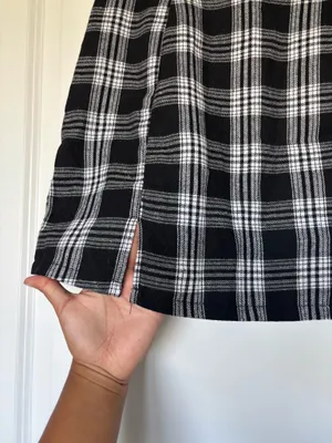 Plaid Skirt Black thumbnail 4