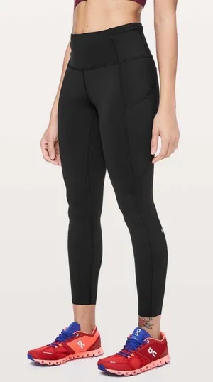 Lululemon Fast & Free 7/8 Tight II *Non Reflective Nulux 25” 6 Black thumbnail 1