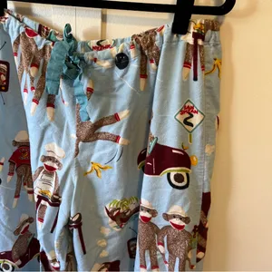 Nick & Nora Women’s Sock Monkey Bowling Slumber Pajama Pants Size‎ Large thumbnail 4