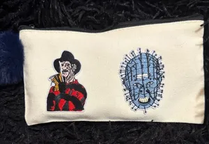 Handmade Halloween themed pencil pouch/‎ coin bag thumbnail 1