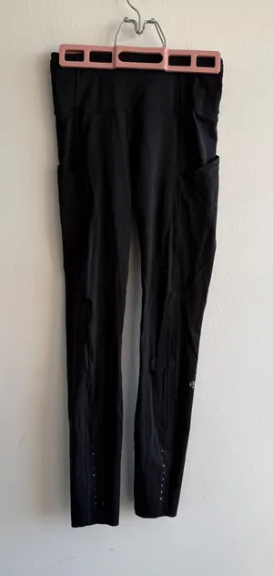 Lululemon Speed Up Tight 25 Black High Rise Running Leggings Womens Size‎ 4 thumbnail 1