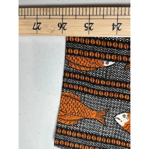 Anthropologie Cartonnier Fish Print Cropped Pants 2 Novelty Tweed Trouser thumbnail 9
