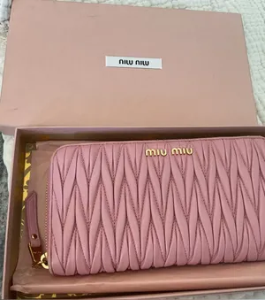 Miu Miu Matelasse Zip Wallet Pink Gold w/ Box thumbnail 1