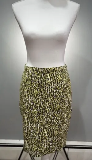 CLEAROUT! J. Crew Patterned Pencil Skirt Size 2P EUC thumbnail 1
