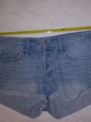HOLLISTER 9 29 Light Wash Denim Button Fly Jeans Shorts thumbnail 6