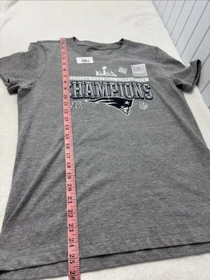 Nike Gray New England Patriots Champions Graphic Tee Size M NEW thumbnail 7