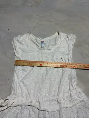 Free people FP Beach Women's Cream boho cotton Dress small thumbnail 8