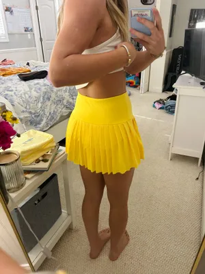 SheIn Yellow Skirt thumbnail 3