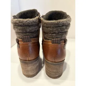 Bullboxer Carmen Combat Boots Booties Shoes Womens Size 8 Brown Leather Lace Up thumbnail 6