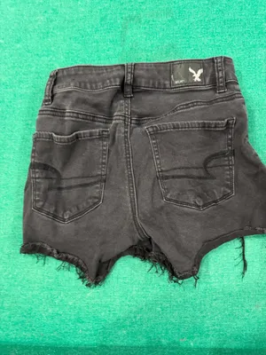 American Eagle Outfitters Shorts Black High-Rise Stretch thumbnail 4