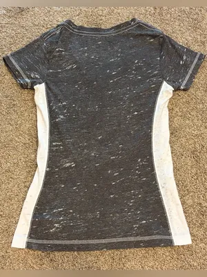 Team Apparel Women's Heather Black Steelers Short Sleeve Tee Size Small thumbnail 9