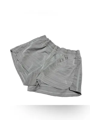 Adidas Aeroready Athletic Short Women's Small Lightweight Active Heathered Grey thumbnail 4
