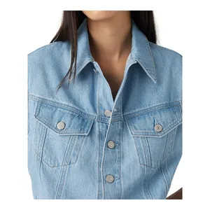 Levi's Denim Dress Women XS Blue NWT Sleeveless Midi Button Front Pockets thumbnail 2