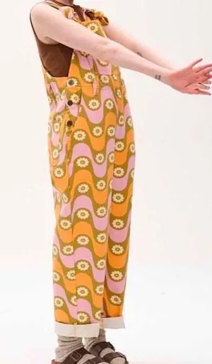 Lucy & Yak Groovy Printed Overalls thumbnail 1