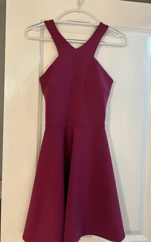 Pink Homecoming Dress Purple thumbnail 2