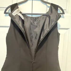 Vintage Jessica Howard Mock 2 Piece Maxi Dress‎ Metallic Brocade Black Gold 10 thumbnail 7