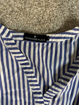 Tuckernuck Pomander Place Blue and White Stripe Maxi Dress with V-Neck thumbnail 5