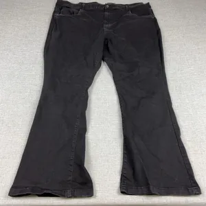 Noisy May Sallie Jeans Womens 34x32 Black Dark Wash High Rise Flare Denim thumbnail 1