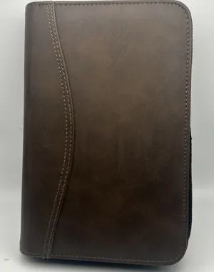 AT-A-GLANCE Brown Zippered Organizer Day Planner Binder w/ Ring Binder thumbnail 1