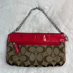 COACH Canvas Signature Wristlet with Card Slots thumbnail 2