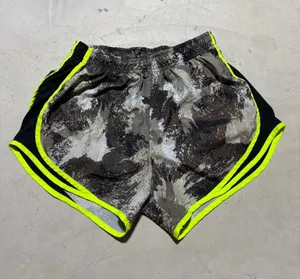 Nike Camo Print Athletic Shorts with Neon Trim medium thumbnail 1