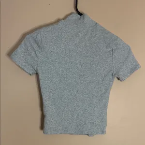 Garage Light Gray Zip Mock Neck Tee thumbnail 5