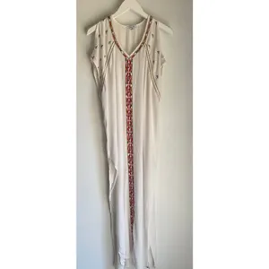 O'Neill Embroidered Gauze Cover-Up Dress Women's XS Ivory Boho Beach Resort thumbnail 7