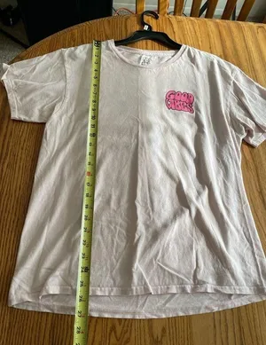 Good Vibes Summer Vibes Flamingo Skeleton Tshirt womens Size Large thumbnail 6