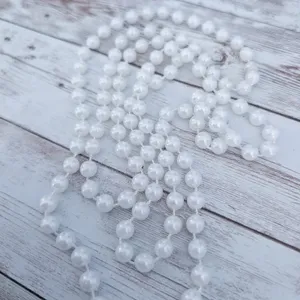 Extra Long Faux Pearl Necklace - Can Be Layered thumbnail 5