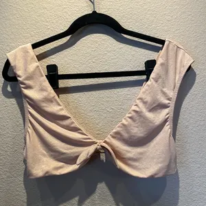 Aerie Pink Pink Gold Crop Top Bralette Top Size XL thumbnail 2