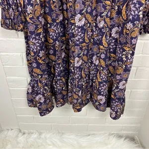 Universal Thread Purple Floral Smocked Dress Size 2X thumbnail 6