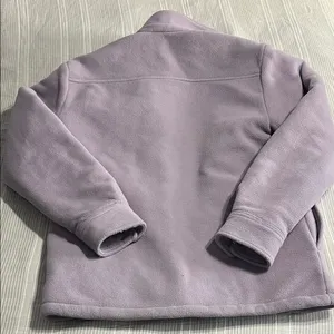 Aritzia Light Purple Quilted Fleece Jacket thumbnail 3